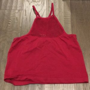 Red crop top